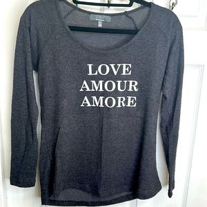 Gray by Saks Fifth Avenue long sleeved sweatshirt